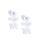 Floral Future - White - Paparazzi Earring Image