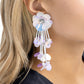 Floral Future - White - Paparazzi Earring Image