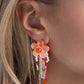 Japanese Blossoms - Orange - Paparazzi Earring Image