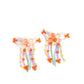 Japanese Blossoms - Orange - Paparazzi Earring Image