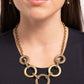 Cosmopolitan Confidence - Brass - Paparazzi Necklace Image