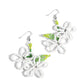 Beaded Blooms - White - Paparazzi Earring Image