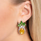 Prismatic Pineapple - Yellow - Paparazzi Earring Image