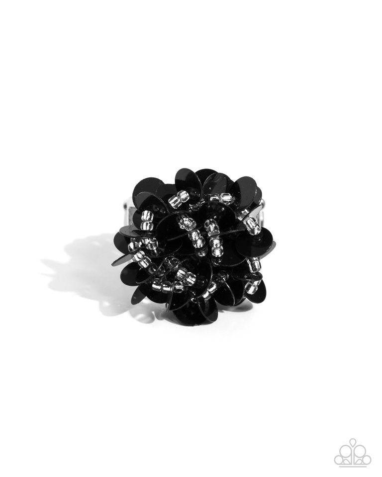 Dynamic Disco - Black - Paparazzi Ring Image