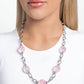 Gentle Glass - Pink - Paparazzi Necklace Image