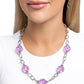 Gentle Glass - Purple - Paparazzi Necklace Image