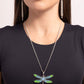 DRAGONFLY to the Sky - Blue - Paparazzi Necklace Image