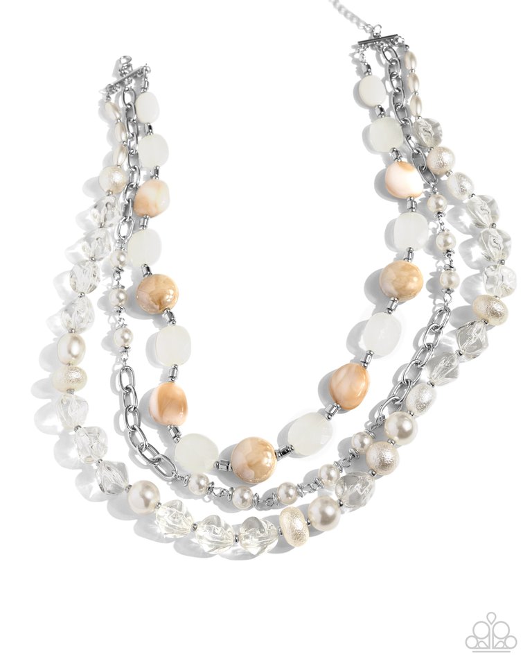 Essential Elegance - White - Paparazzi Necklace Image