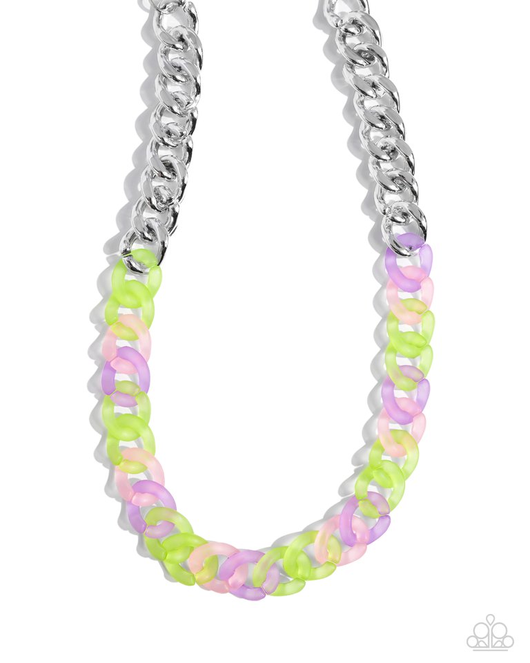 Rainbow Ragtime - Green - Paparazzi Necklace Image