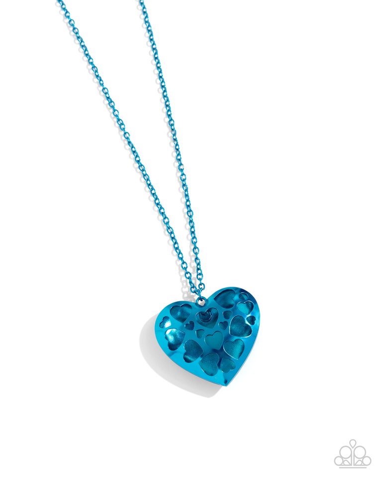 Valentines View - Blue - Paparazzi Necklace Image