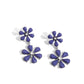 A Blast of Blossoms - Blue - Paparazzi Earring Image