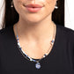 Spiraling Seafloor - Blue - Paparazzi Necklace Image