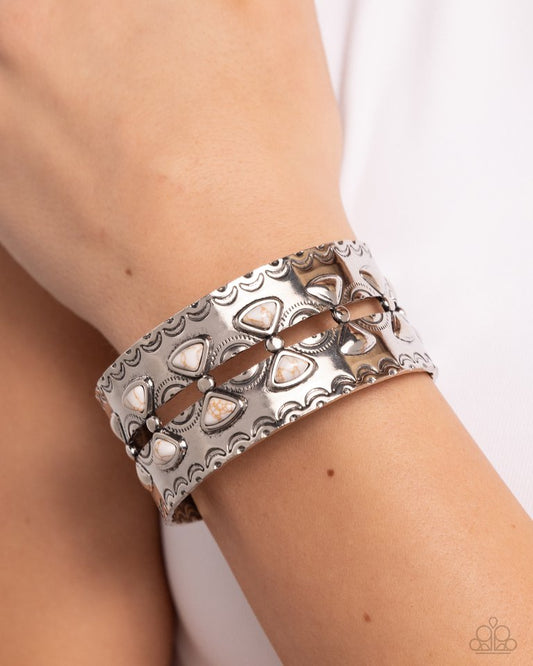 Harmonious Haven - White - Paparazzi Bracelet Image