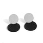 Leather Leader - Black - Paparazzi Earring Image