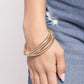 Sleek Specialty - Gold - Paparazzi Bracelet Image
