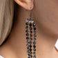 Ombré Occupation - Black - Paparazzi Earring Image