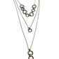 Dotted Demeanor - Brass - Paparazzi Necklace Image