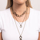 Dotted Demeanor - Brass - Paparazzi Necklace Image