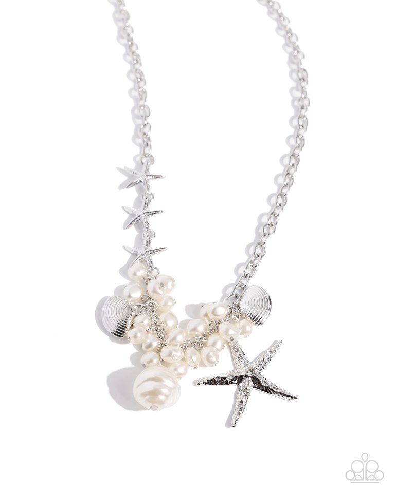 Cabo Coast - White - Paparazzi Necklace Image