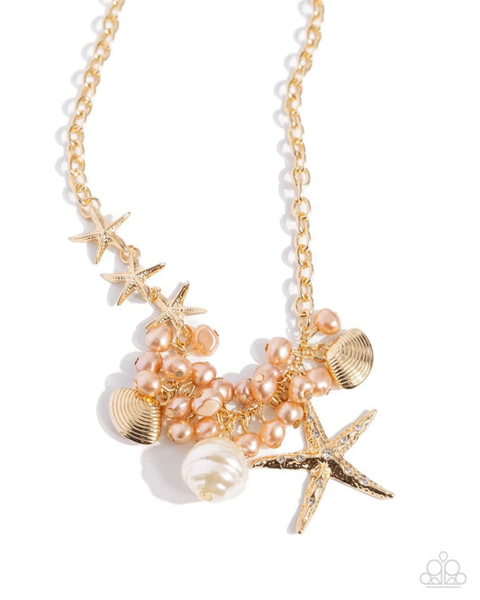 Cabo Coast - Gold - Paparazzi Necklace Image