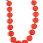 Bright Backdrop - Red - Paparazzi Necklace Image