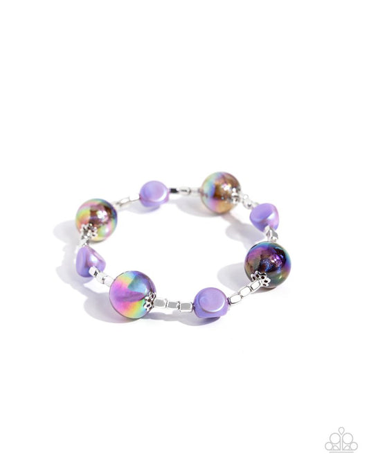 Malibu Model - Purple - Paparazzi Bracelet Image