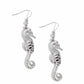 Seahorse Sheen - Silver - Paparazzi Earring Image