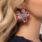 Merry Model - Red - Paparazzi Earring Image