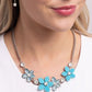 Bouquet Ballad - Blue - Paparazzi Necklace Image
