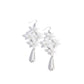 Vintage Veining - White - Paparazzi Earring Image