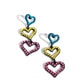 Sweetheart Succession - Pink - Paparazzi Earring Image