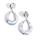 High-Sheen Swirls - Blue - Paparazzi Earring Image