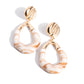 High-Sheen Swirls - Gold - Paparazzi Earring Image