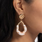 High-Sheen Swirls - Gold - Paparazzi Earring Image