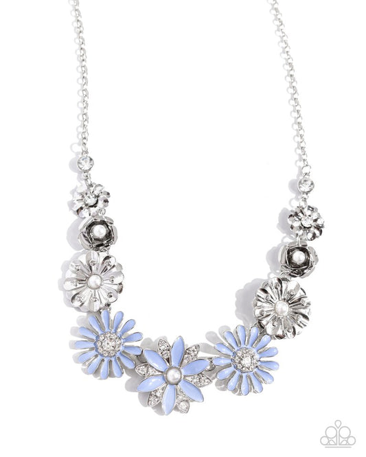 Garden Gesture - Blue - Paparazzi Necklace Image