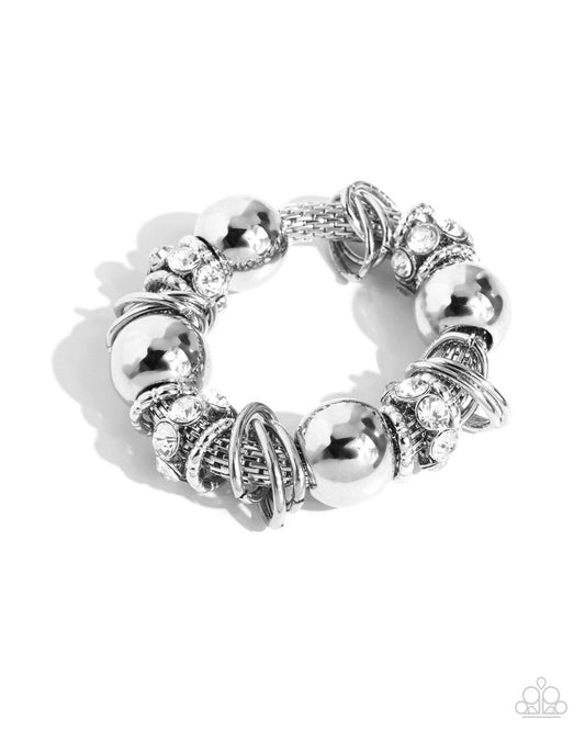 Coiled Confidence - White - Paparazzi Bracelet Image