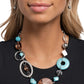 Santa Fe Service - Blue - Paparazzi Necklace Image