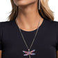 DRAGONFLY to the Sky - Purple - Paparazzi Necklace Image