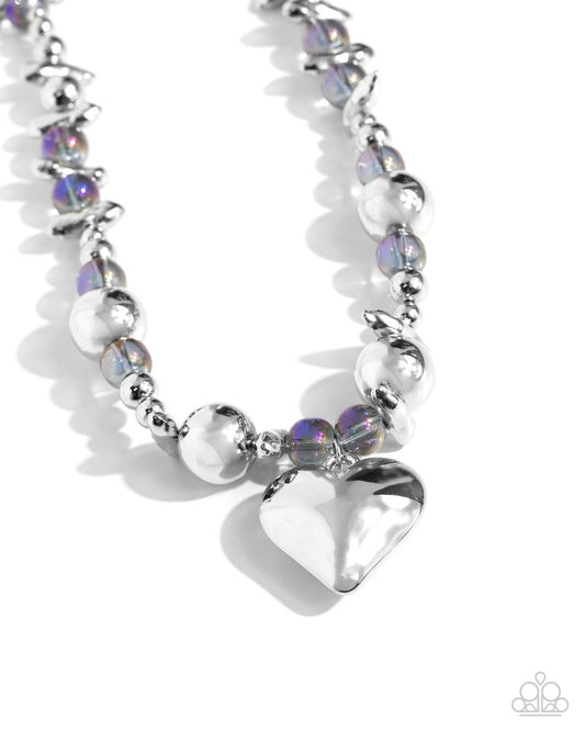 Glistening Gossip - Purple - Paparazzi Necklace Image