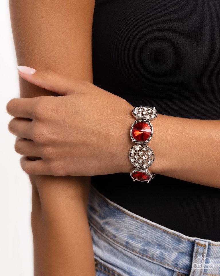 Refined Refresh - Red - Paparazzi Bracelet Image