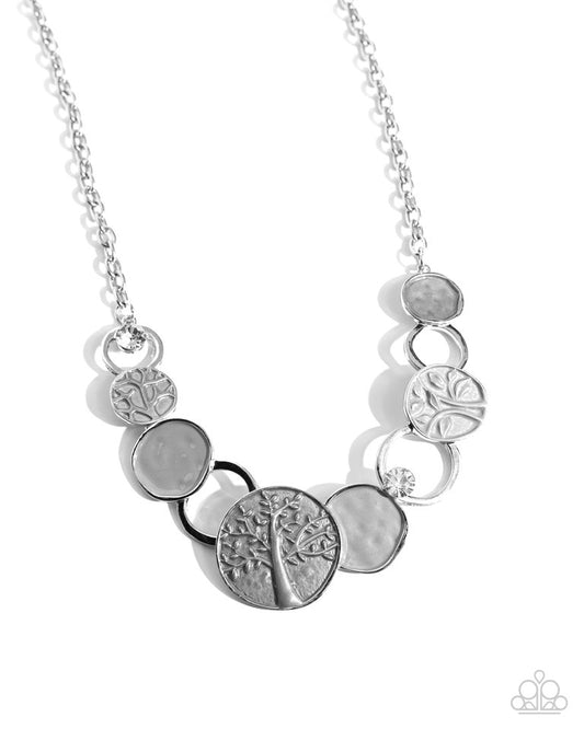 Forest Fling - Silver - Paparazzi Necklace Image