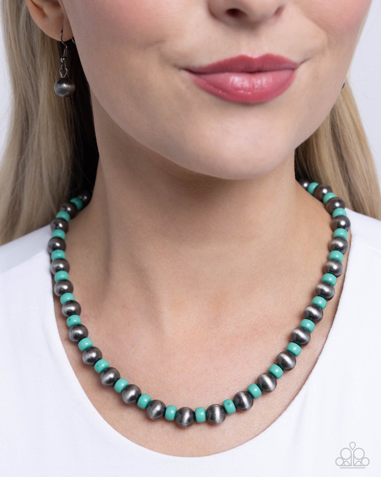 Contemporary Confidence - Green - Paparazzi Necklace Image