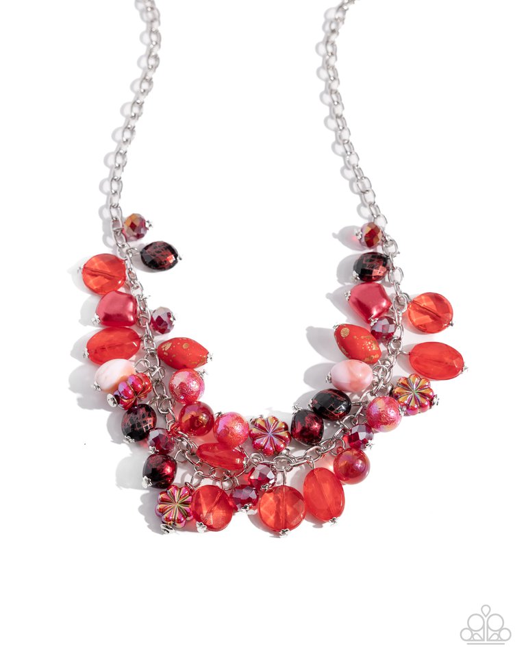 Offbeat Ofrenda - Red - Paparazzi Necklace Image