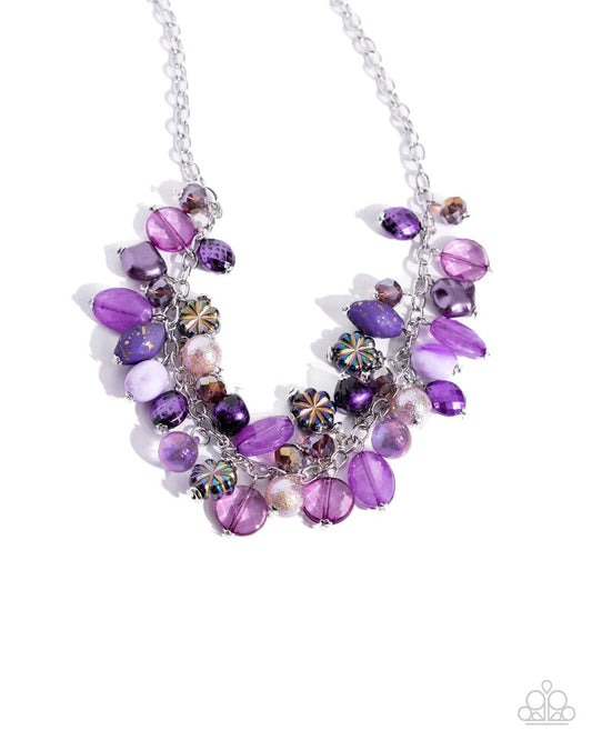 Offbeat Ofrenda - Purple - Paparazzi Necklace Image