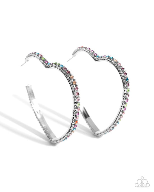 Halftime Hearts - Multi - Paparazzi Earring Image