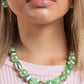 Plentiful Pearls - Green - Paparazzi Necklace Image