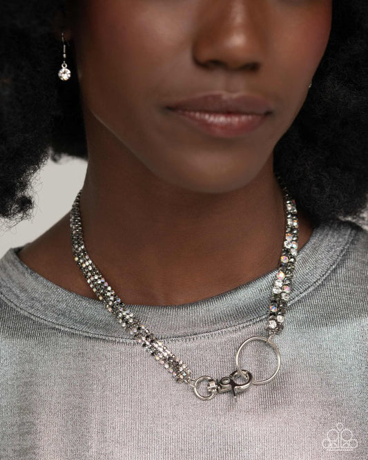Chic Connection - Silver - Paparazzi Necklace Image