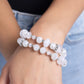 Faceted Fairy Tale - White - Paparazzi Bracelet Image