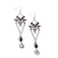 Shoulder-Dusting Shimmer - Silver - Paparazzi Earring Image