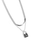 Padlock Possession - Silver - Paparazzi Necklace Image
